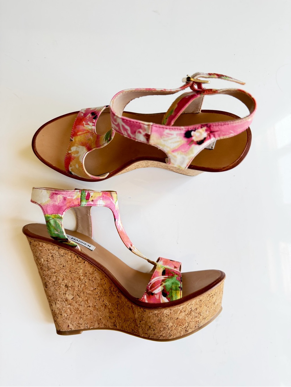 Steve Madden Cork Wedge Sandals